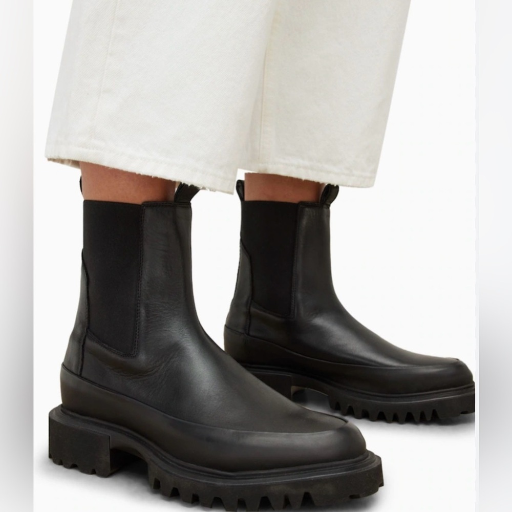 ALL SAINTS Women's Harlee Pull On Chelsea Boots Euro 38.5/8.5 NWOB